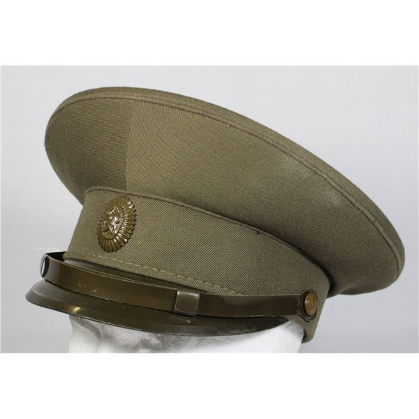 #932 USSR Cold War Soviet Officer Field Visor Cap