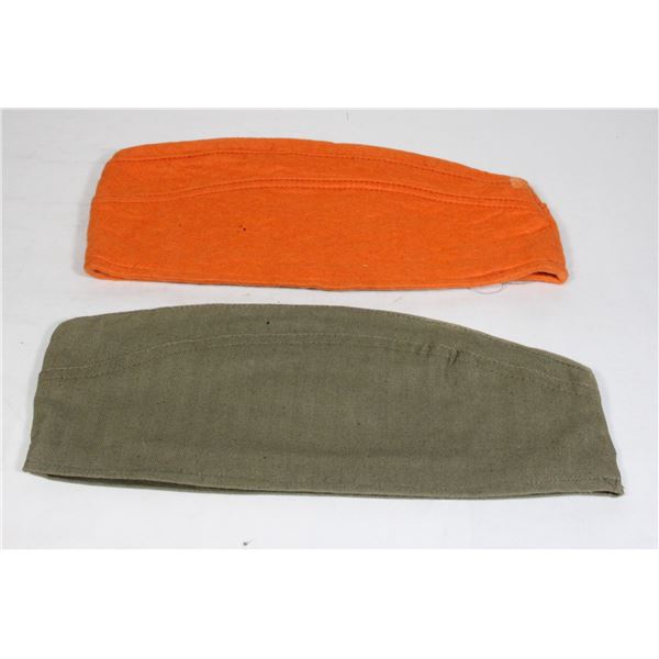 #941 Lot of 2 East German Field Caps inc Band