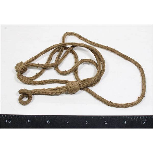 #971 WW2 Revolver British Khaki Wool Lanyard
