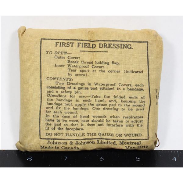 #976 WW2 Canadian First Field Dressing May 1942