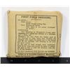 Image 1 : #976 WW2 Canadian First Field Dressing May 1942
