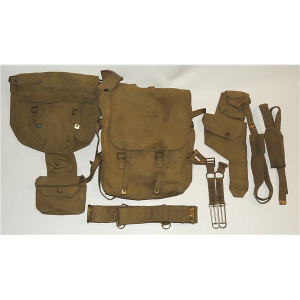 #1006 WW1 Mills Canadian P1908 Webgear Set 1918