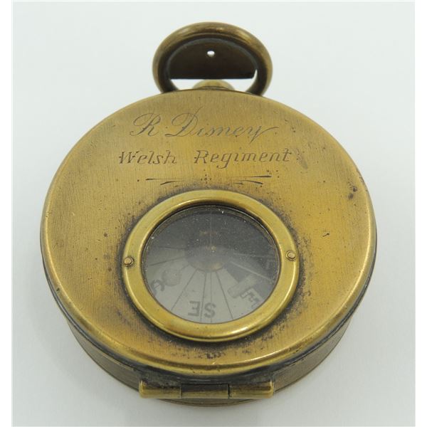#1018 WW1 Compass Welsh Regiment Named Disney