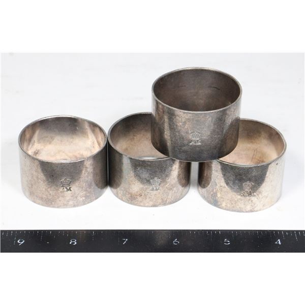 #1021 WW2 British Air Ministry Lot 4 Napkin Rings