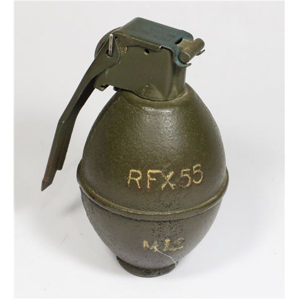 #1030  Inert US Grenade RFX55 M12 Fuze M228