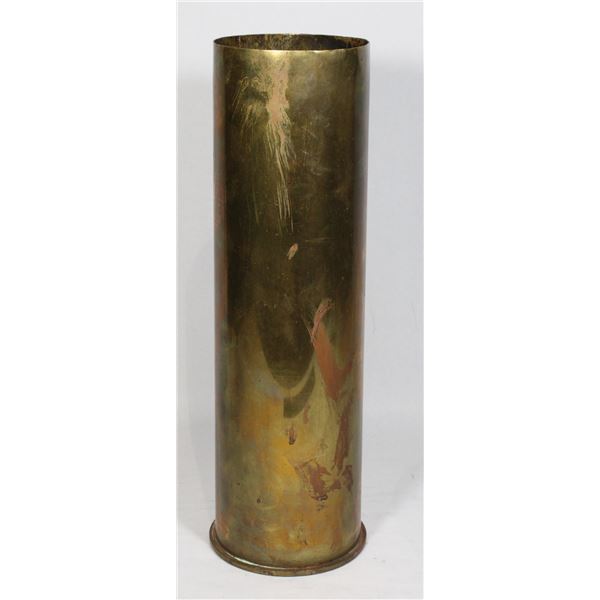 #1040 Large Brass Military Shell 105mm 1956