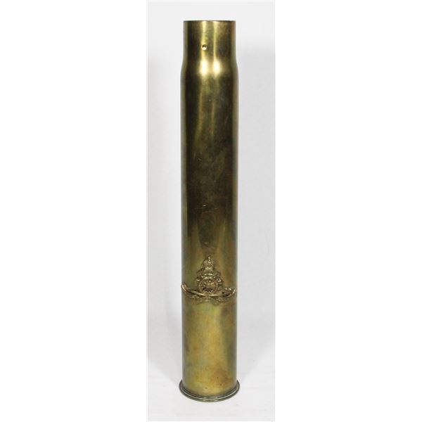 #1046 WW2 British Royal Artillery Trench Art Shell