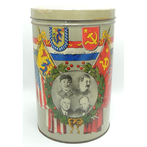 #1061 WW2 Netherlands Allied Victory Biscuit Tin