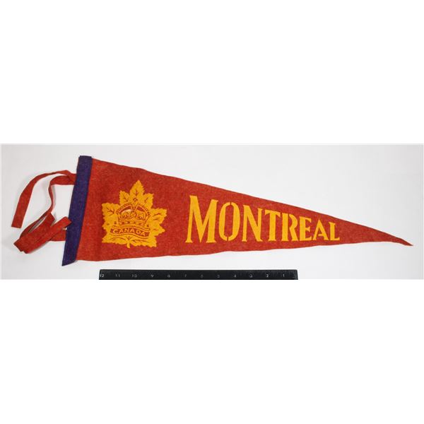 #1084 WW1 Canadian Patriotic Pennant Montreal