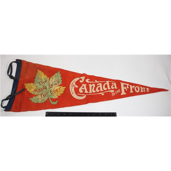 #1085 WW1 Canada to the Front Patriotic Pennant