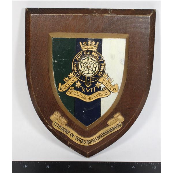 #1092 Plaque 17th Duke of Yorks Royal Canadians