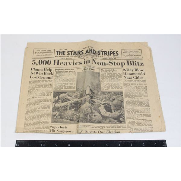 #1146 WW2 Stars and Stripes US Newspaper 1944