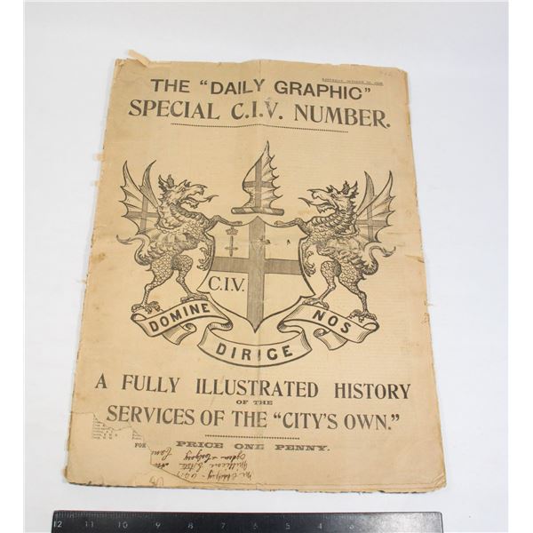 #1157 Boer War 1900 Newspaper The Daily Graphic