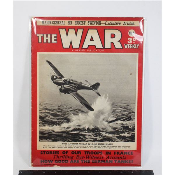 #1168 The War British Magazine #5 November 24 1939