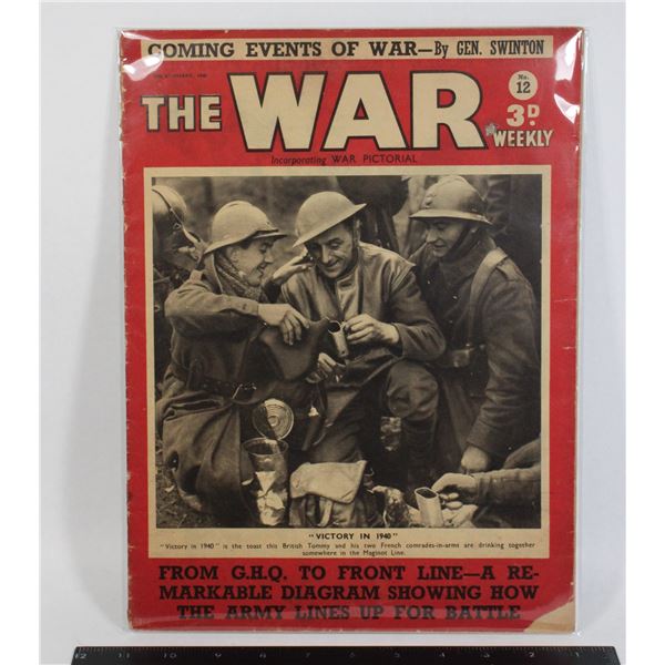 #1169 The War British Magazine #12 Janaury 12 1940