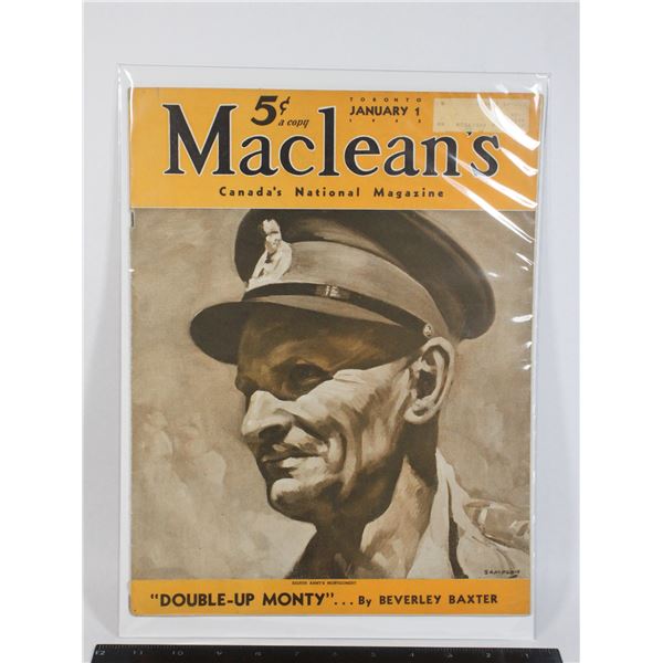 #1181 WW2 Maclean's Magazine January 1st 1943