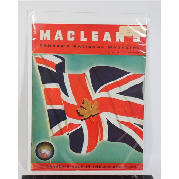 #1184  WW2 Maclean's Magazine July 1st 1943