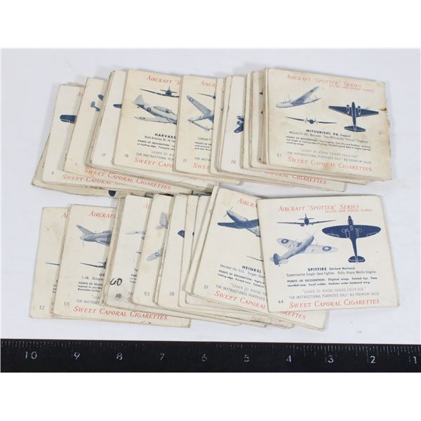 #1187 WW2 Sweet Caprol Cigarette Aircraft ID Cards