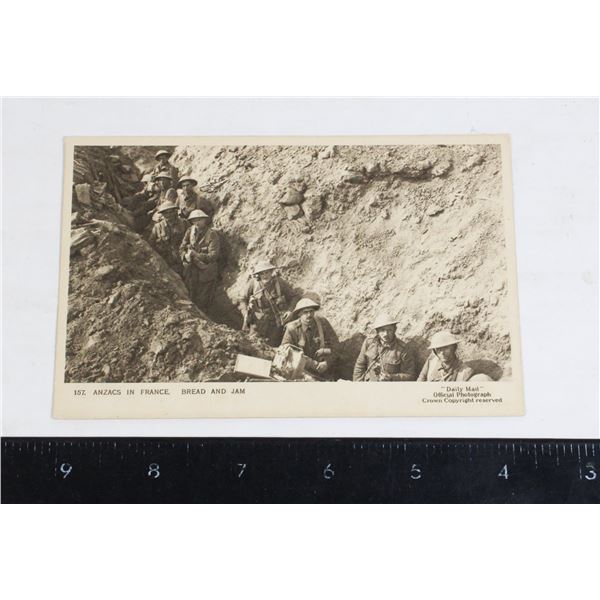 #1220 WW1 ANZACS in France Postcard