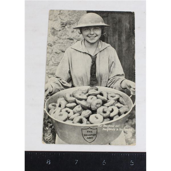#1224 WW1 Salvation Army Doughnut Girl Postcard