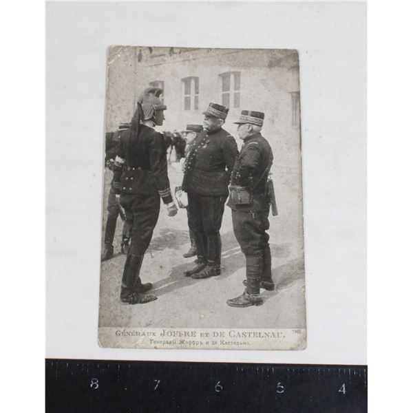 #1234 World War One French General Joffre Postcard