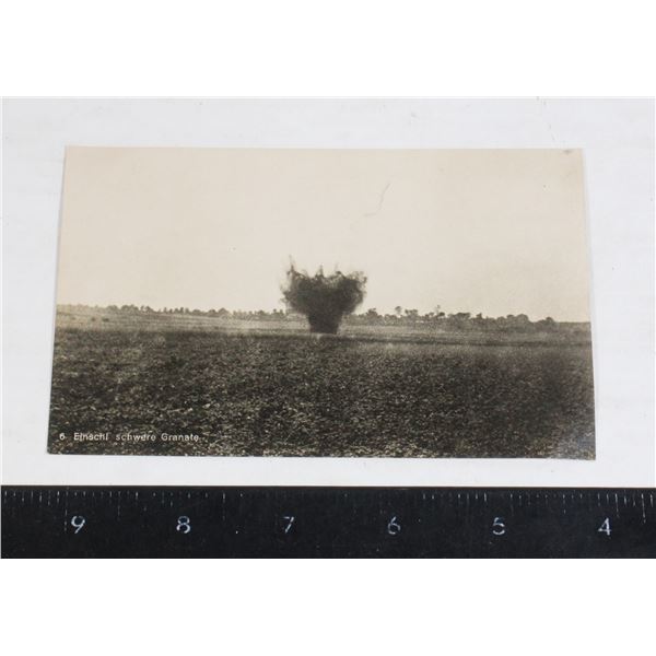 #1238 WW1 Imperial German Postcard Heavy Grenade