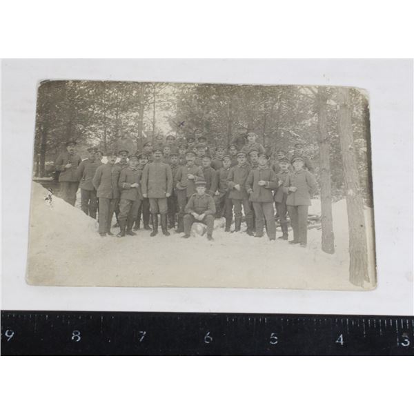 #1244 WW1 German Soldiers Winter Group RPPC
