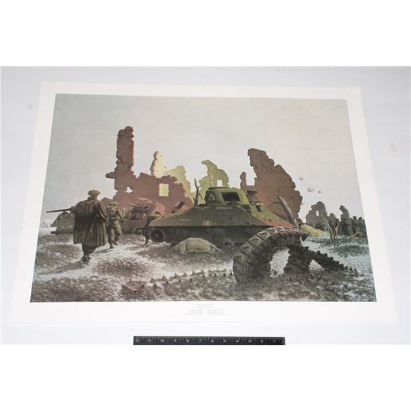 #1247 WW2 Canadian Sherman Tank Print