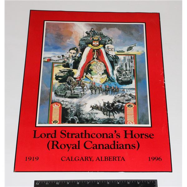 #1250 1996 Lord Strathcona's Horse Poster Calgary