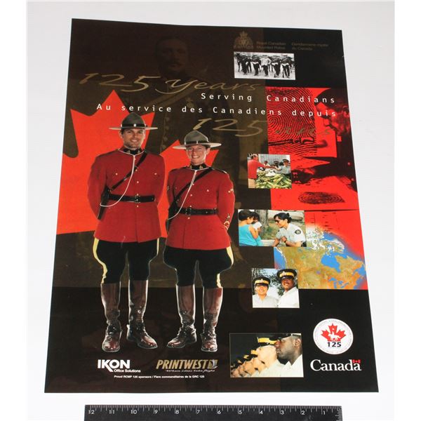 #1251 RCMP 125 Years Serving Canadians Poster