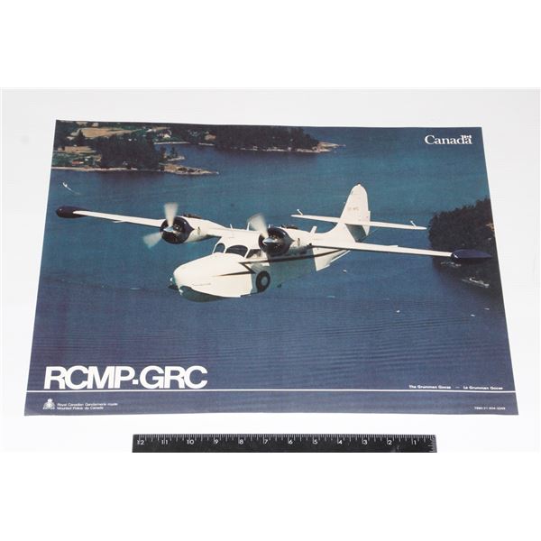 #1252 RCMP GRC Grumman Goose Airplane Poster
