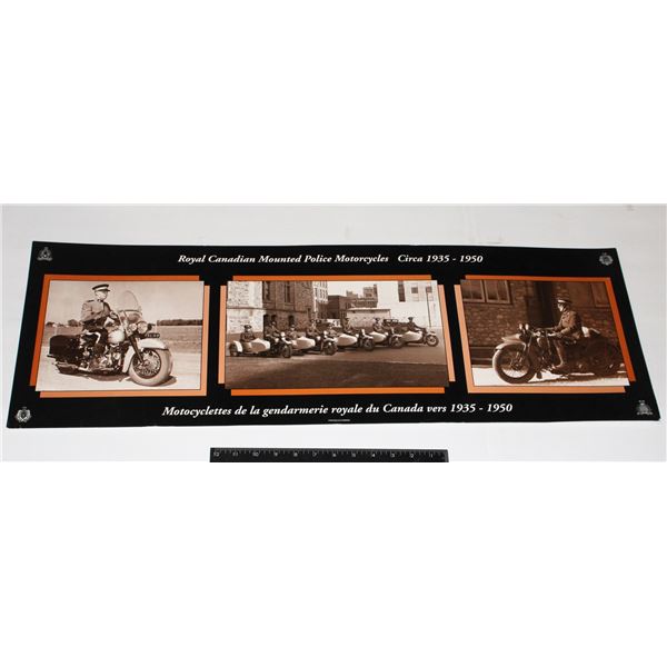 #1254 RCMP Motorcycles 1935-1950 Poster