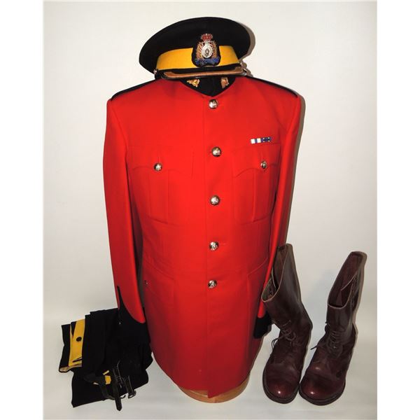 #1257 RCMP Red Serge Uniform Group w/ Visor Boots