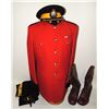 Image 1 : #1257 RCMP Red Serge Uniform Group w/ Visor Boots