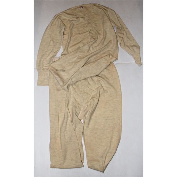 #1272 Rare 1930's RCMP Undergarments Shirt + Pants