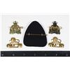 Image 2 : #1301 1980's RCMP Solid Back Cap Badge Collar Set