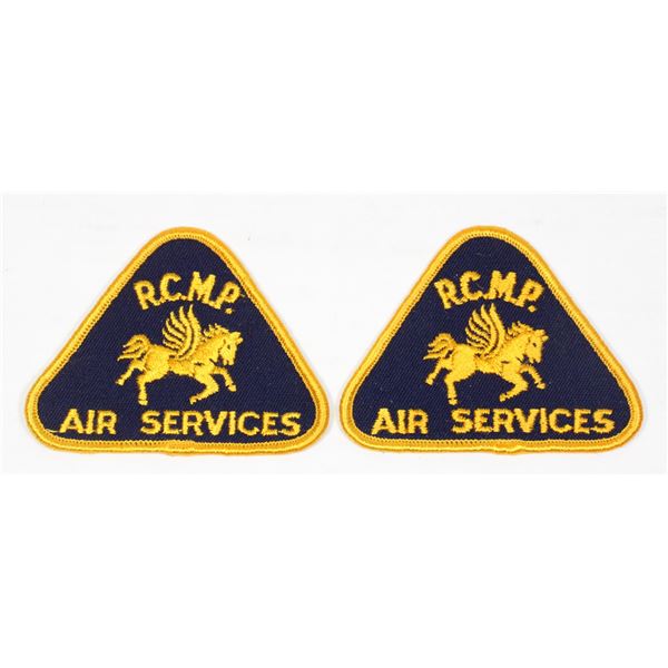 #1328 RCMP Air Services Cloth shoulder title pair