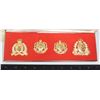Image 2 : #1343 1973 Gaunt NWMP RNWMP RCMP 4 Badge Set