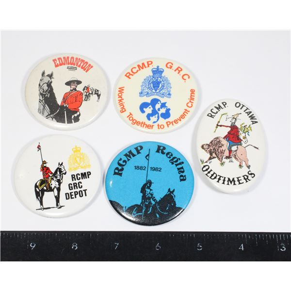 #1381 Lot of late 20th Century RCMP Buttons