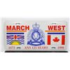 Image 1 : #1383 1998 March West RCMP Licence Plate BC