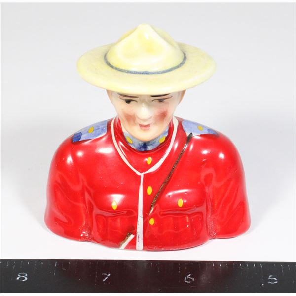 #1389 1940's RCMP Mountie Salt/Pepper Shaker
