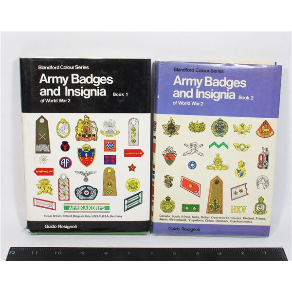 #1466 Army Badges and Insignia of WW2 Book 1+ 2