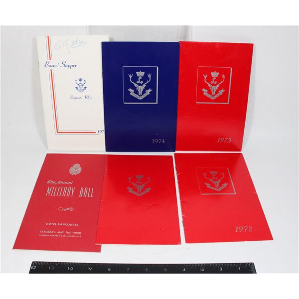 #1471 Lot Seaforth Armory BC Officers Mess Dinner