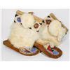 Image 1 : #1479 Canadian Aboriginal Boots w/ Blue Fur