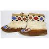 Image 4 : #1479 Canadian Aboriginal Boots w/ Blue Fur
