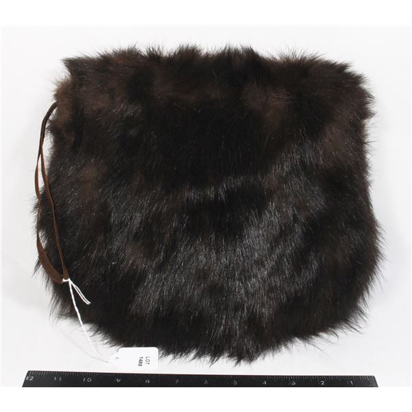 #1488 Antique Fur handwarmer hand muff