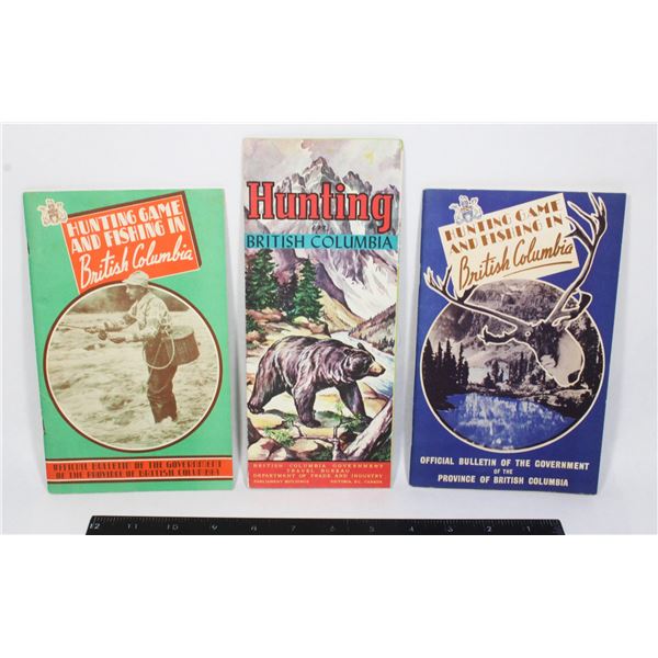 #1506 1950's British Columbia Hunting Game Guides