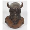 Image 2 : #1512 First Nations Bison Headdress  Statue