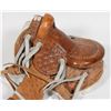 Image 2 : #1518 Miniature Leather Saddle Western