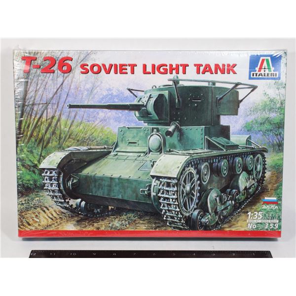 #1544 Sealed Italeri T-26 Soviet Light Tank USSR